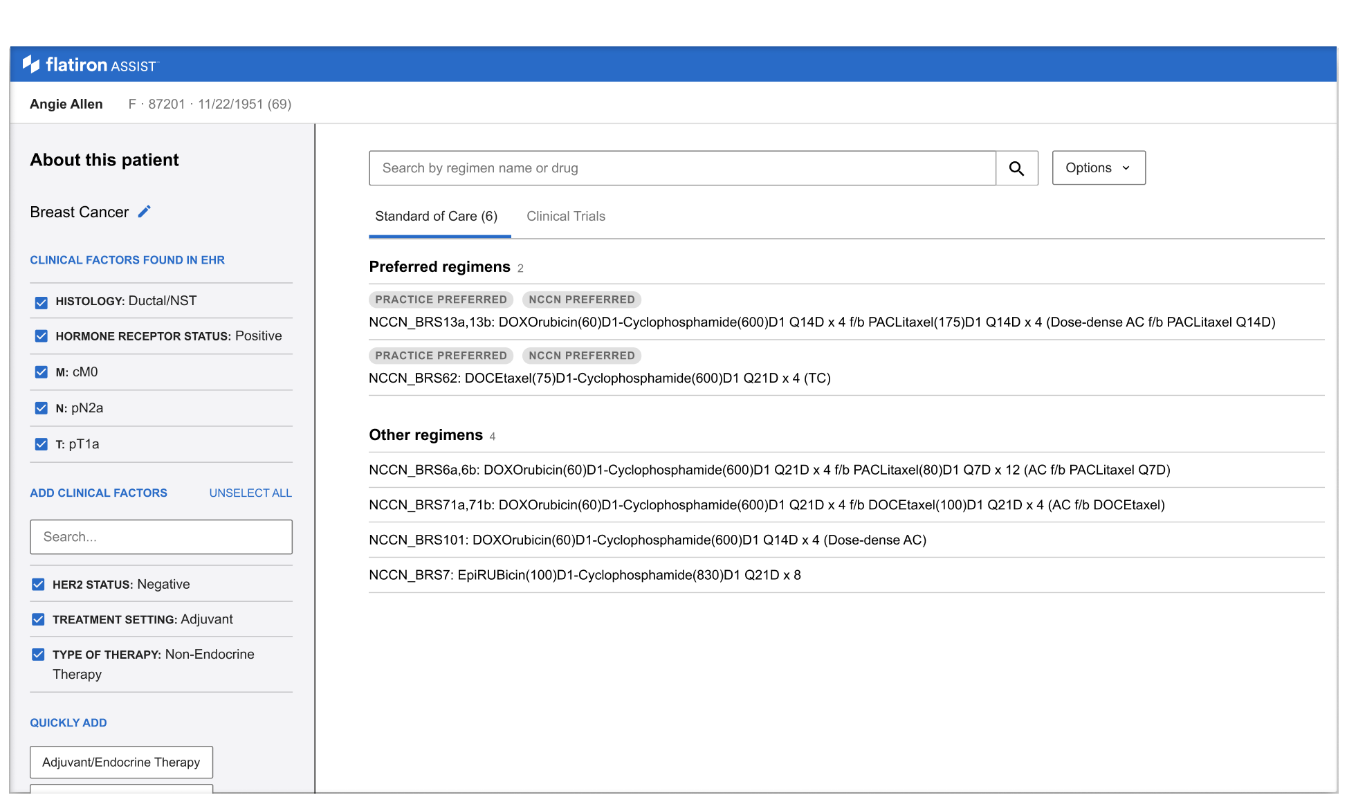 Flatiron Assist™ Oncology Clinical Pathways & Decision Support